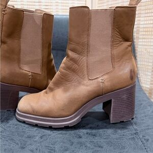 Brown Leather Ankle Boots